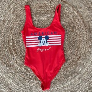 Used Forever 21 Disney Bodysuit red